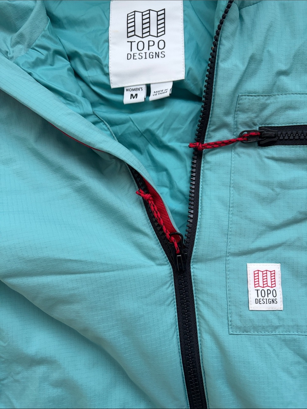 Topo Designs Teal Hooded Jacket